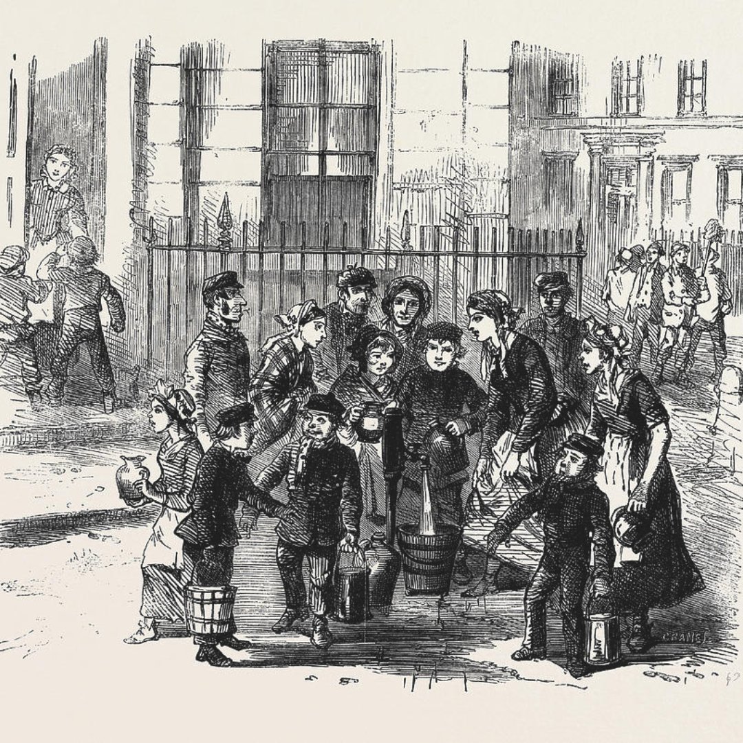 In 'The American Frugal Housewife', author Lydia Maria Child gives this advice to avoid a frozen pump: 'In winter, always set the handle of your pump as high as possible, before you go to bed.' 
#featurefriday #frugalfriday