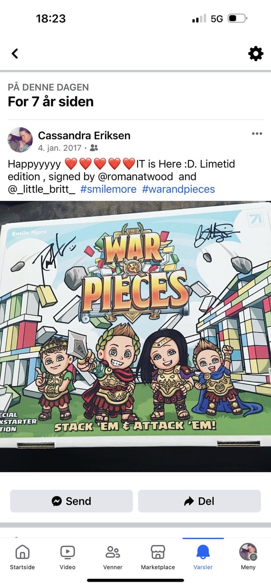 Look at that, i was one of the few that got it signed @RomanAtwood @brittneyatwood @_warandpieces we still play it 7 yrs later ♥️♥️♥️