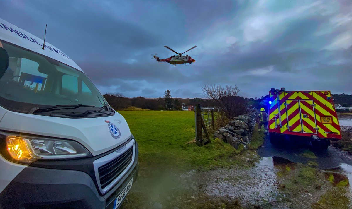 On Wednesday 2nd we attended our first callout of the year. Assisting the <a href="/Scotambservice/">Scottish Ambulance</a> with a patient transfer from Raasay.