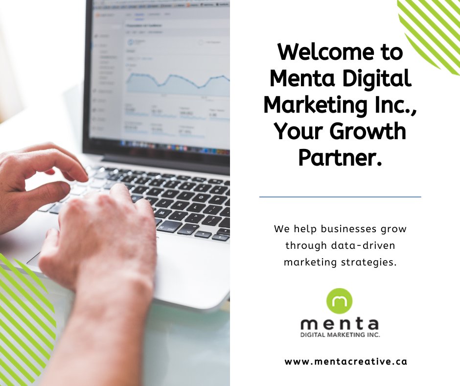Mentadigimedia's tweet photo. Welcome to Menta Digital Marketing Inc! 🚀✨

Thrilled to have you join our digital journey in Canada! 🇨🇦 We deliver top-notch digital marketing services, crafting compelling narratives and boosting online presence
.#services #marketing #marketingservice #marketingservices https://t.co/g8vxyJUyxt