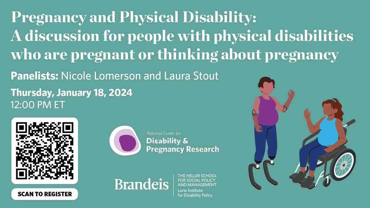 dis_pregnancy's tweet photo. Nicole Lomerson and Laura Stout, both mothers with physical disabilities, will discuss their pregnancies and births. We invite discussion from attendees who have physical disabilities and who are pregnant or thinking about pregnancy.

https://t.co/SBmYUSMnCv https://t.co/jch118a7aX