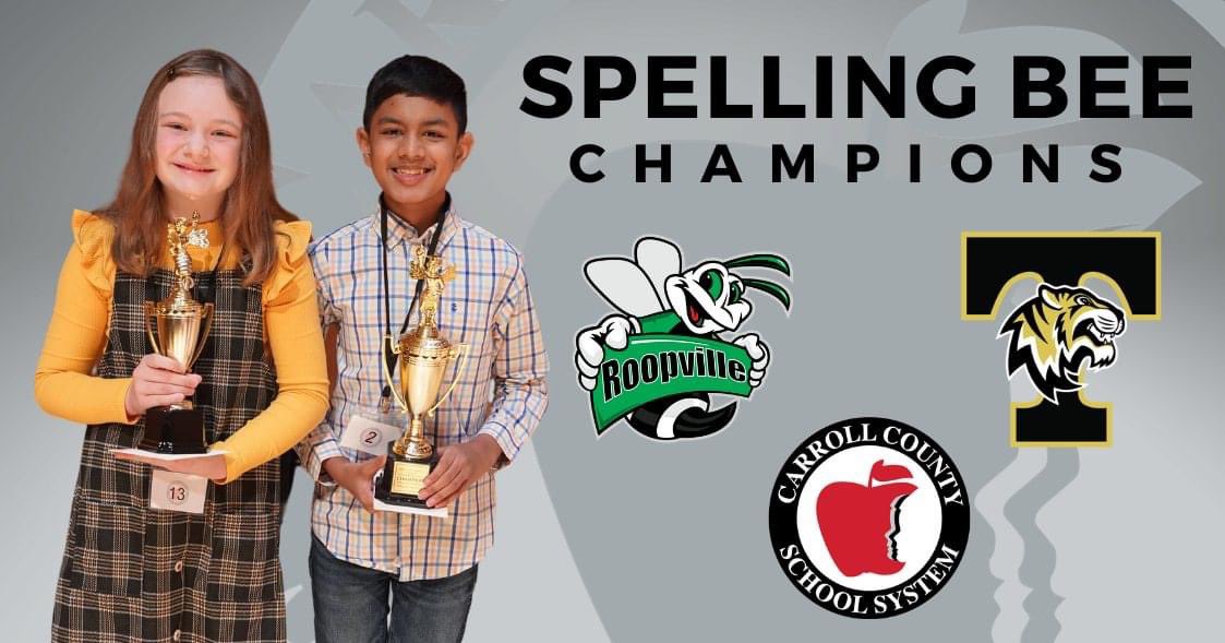 scottkcowart44's tweet photo. Congratulations to Connor Basant of TMS and Emma Ray Browning for winning 1st and 2nd at our Annual District Spelling!  #24STRONG https://t.co/UgXTNVwtb7