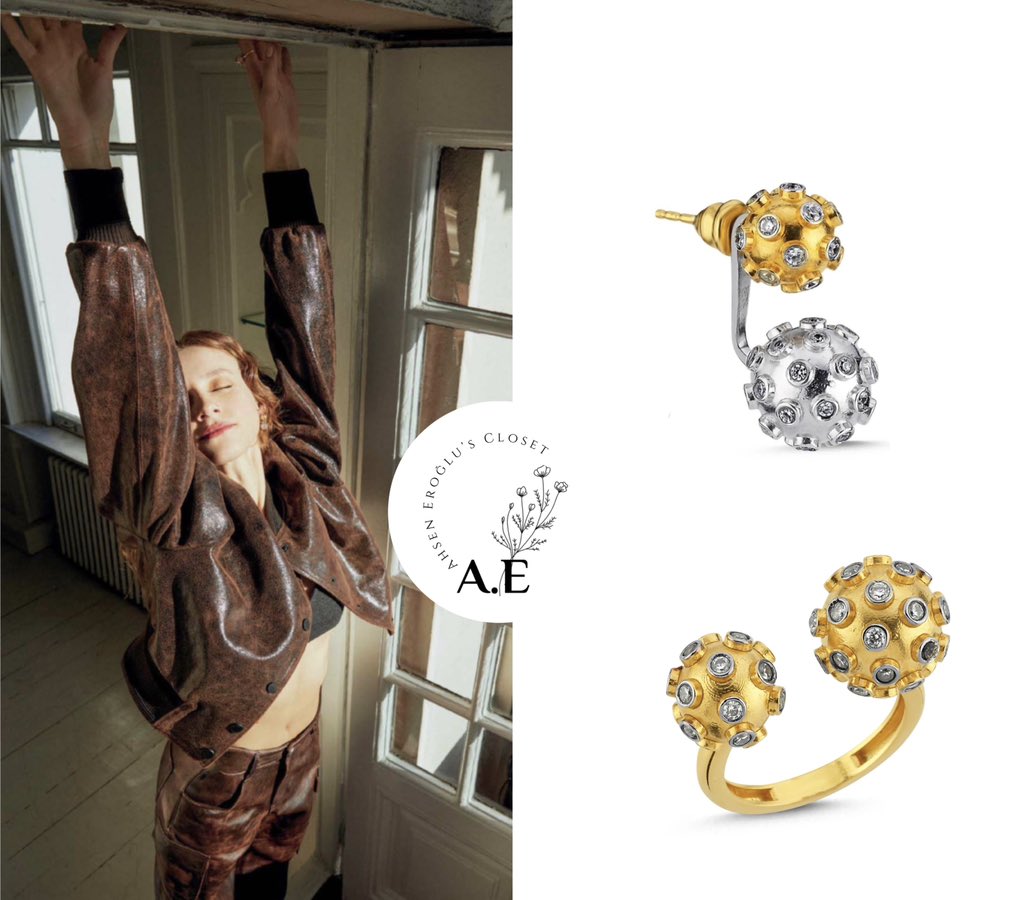 AhsenCloset's tweet photo. The look was finished off with Mer’s Jewelry’s Non-stop Earrings and Thriller Seeker ring ($123 &amp; $114). https://t.co/LKmYO2moPD