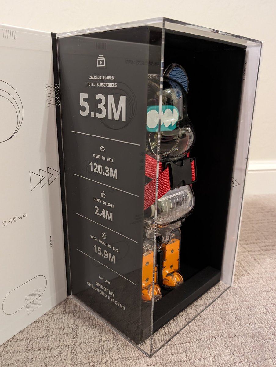 ZackScott's tweet image. Just got my holiday gift from @YouTubeGaming @STPHNSN that includes my 2023 stats! Super cool! Thanks!