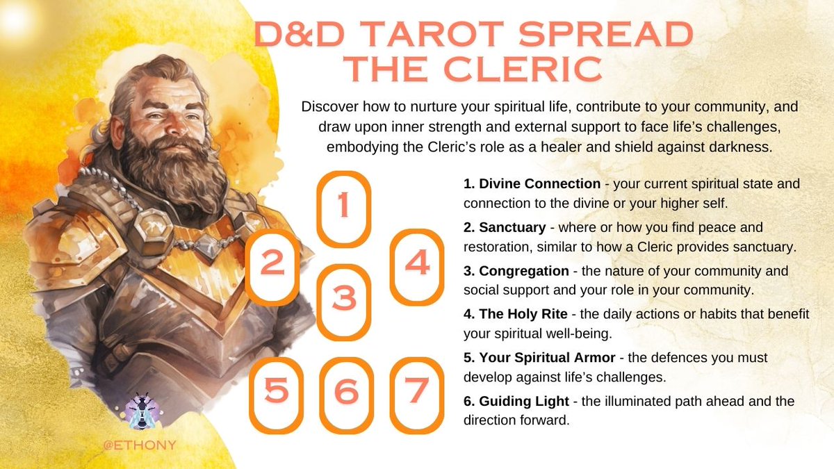 Dungeons and Dragons Tarot Spread – The Cleric dlvr.it/T11Ds1