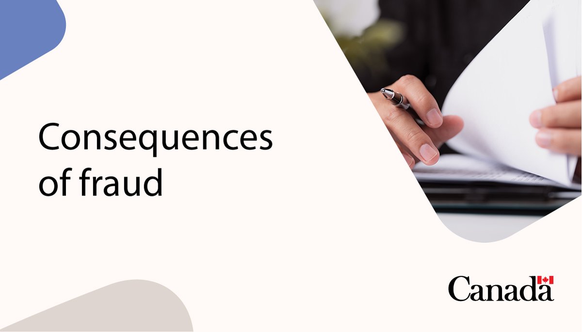 CitImmCanada's tweet photo. Document fraud is a serious crime in Canada.

It is against the law to lie or send false information or documents to IRCC. It’s called misrepresentation and can involve either falsifying or altering documents, such as:
• Passports and travel documents
• Visas
• Diplomas, degrees and apprenticeship or trade papers 
• Certificates of birth, marriage, final divorce, annulment, separation or death
• Police certificates 

You are responsible for all the information in your application, even if a representative fills it out for you. If you send false documents or information, we can refuse your application and forbid you from entering Canada for at least 5 years, among other consequences.

Learn what happens if you give false information: https://t.co/P309obqLel 

#Immigration #Fraud