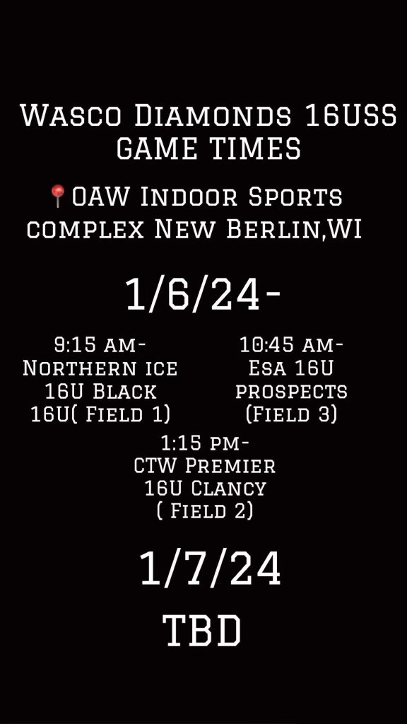This weekend my team will be in Wisconsin for a tournament come check us out! <a href="/strickerwasco/">Wasco Diamonds 16U SS</a> <a href="/SStormsoftball/">SEHS StormSoftball</a> <a href="/MarianSoftball/">Marian University Softball</a> <a href="/UIndySoftball/">UIndy Softball</a> <a href="/DePaulSB/">DePaul Softball</a> Here’s my schedule!💎