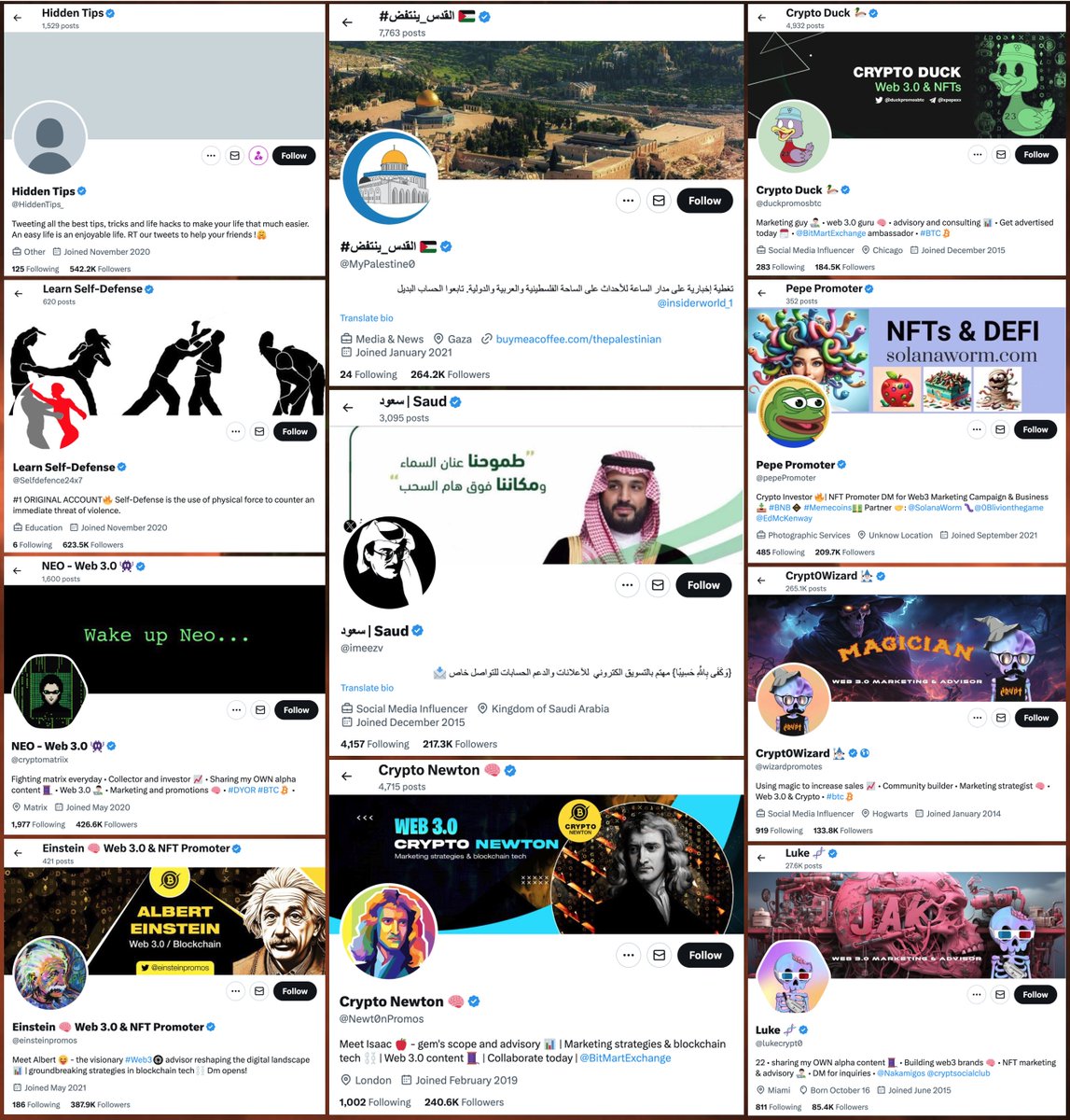 conspirator0's tweet photo. Back in the old days, verified X/Twitter accounts were rarely encountered on illicit account sales sites like accs-market(dot)com. Those days, however, are long gone, as many of the pricier accounts presently listed on the site have blue checks. #VerifiedSpam
cc: @ZellaQuixote https://t.co/09gP7zmD4L
