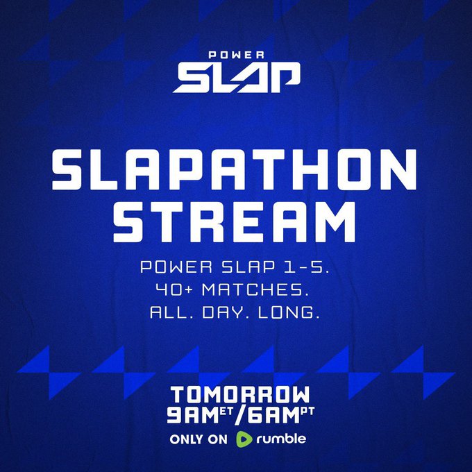 Get 𝙍𝙀𝘼𝘿𝙔 for Power Slap 6 by watching every Power Slap match from 2023 𝙏𝙊𝙈𝙊𝙍𝙍𝙊𝙒 on Rumble 9am ET/6am<a href="/tag/powerslap6"class="tags"><span>#powerslap6</span></a>