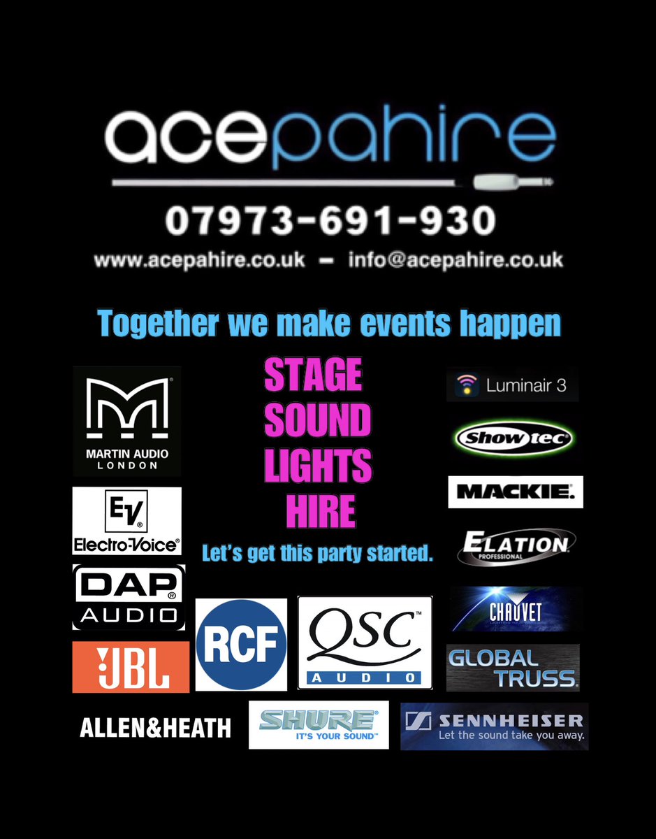 ACE_PA_HIRE's tweet photo. HAPPY NEW YEAR TO EVERYONE….
2023 was a very busy year with 2024 looking even better .
Watch this space for all the new stock that’s arrived .
#stagehire #pahire #lightinghire #djequipment #av #festivalstage #technician #pioneer #acepahire https://t.co/2G0nkWuemv