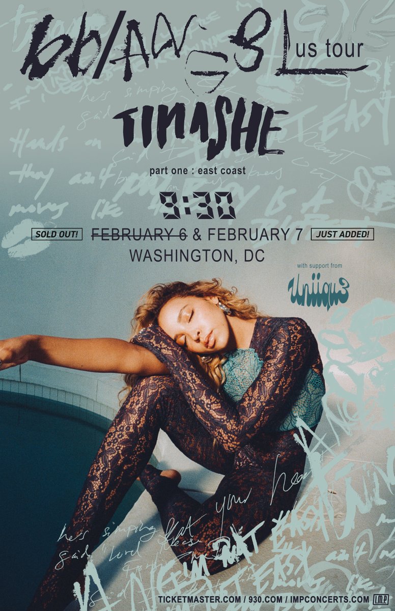 JUST ANNOUNCED: 2/7, @Tinashe, First Show Sold Out, Second Show Added! Tickets on sale now! 🎟️: hive.co/l/tinashe2930