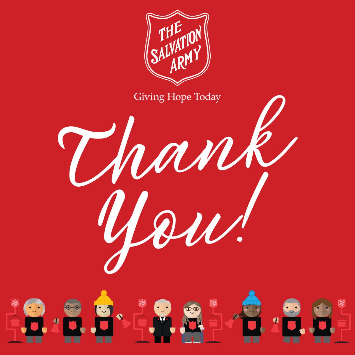 Thank you to everyone who participated in The Salvation Army Edmonton Christmas Kettle Campaign this year.
Your support helped raise over $497,000 for the programs and services that The Salvation Army provides in our Edmonton community.

@tsaedmonton
#GivingHopeToday