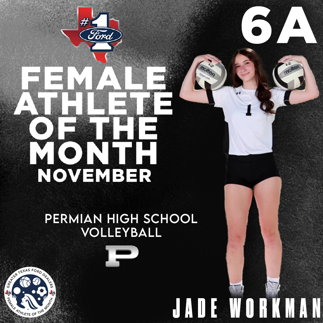 KaylerSmithTV's tweet photo. Busy day in the Basin... tonight Permian volleyball star Jade Workman will be presented with the Greater Texas Female Athlete of the Month trophy that she earned in November.

Workman, a Lubbock Christian commit, holds multiple school records. Hear from her tonight at 10! https://t.co/zfdKFhSa3w