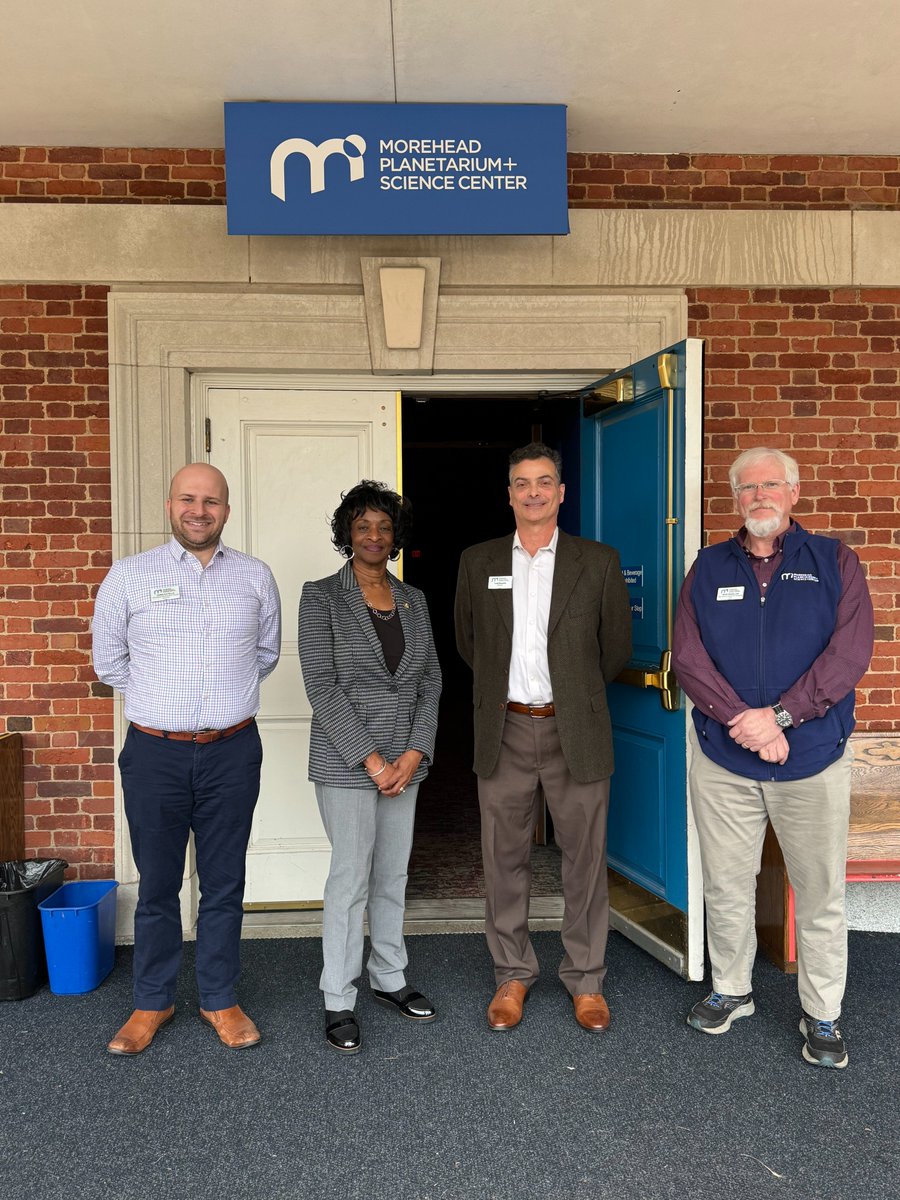 moreheadplanet's tweet photo. On January 3, we were visited by @ValerieFoushee of North Carolina’s 4th District. While receiving a tour of our exhibit spaces and fulldome theater, she also learned a bit more about our building’s history. Thank you for visiting!

#RDU #NC https://t.co/3uv2AbRItb