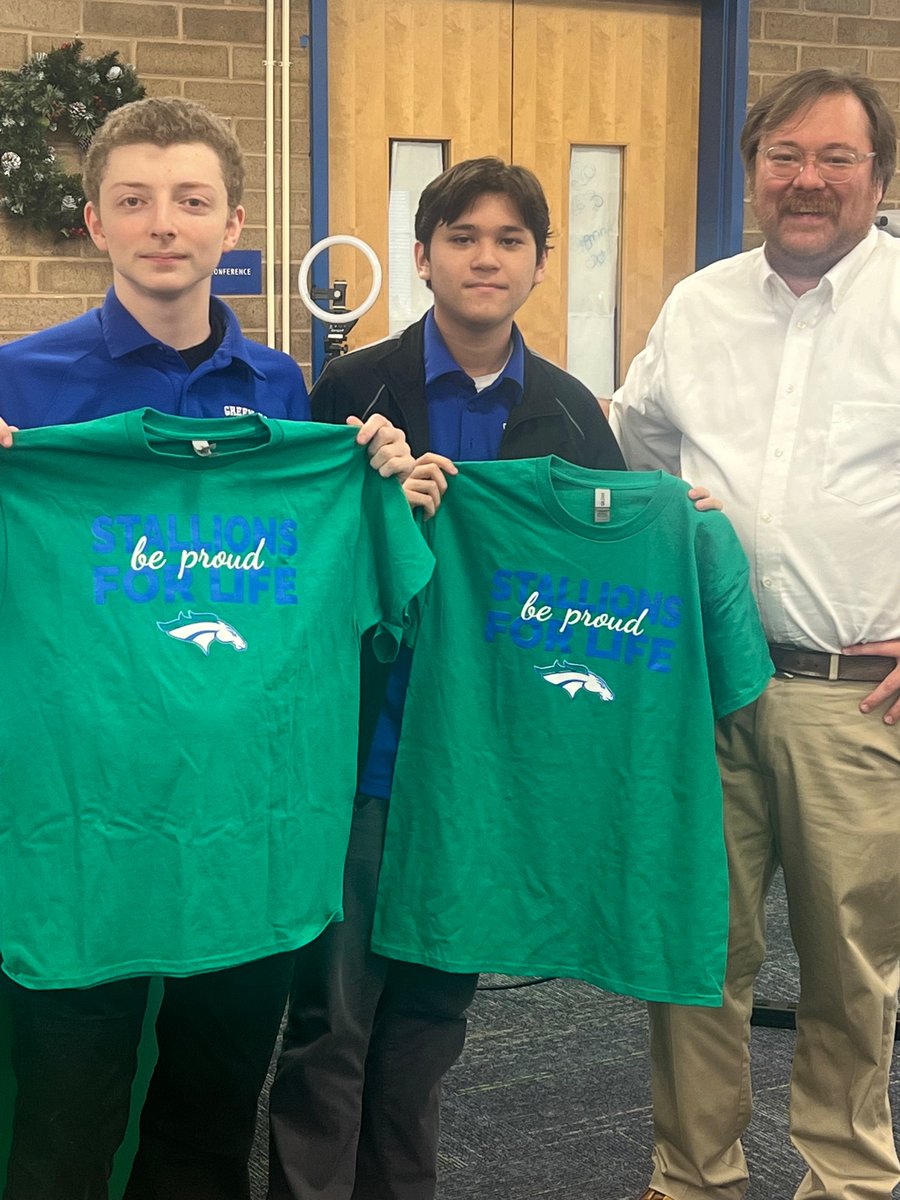 Pictures from Senior Night at Scholastic Bowl: Damien B and Rafael M pictured with sponsor Mr. Wahlgren