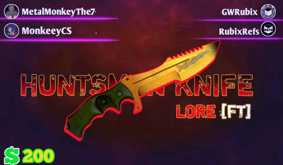 🔥CSGO Skin/CRYPTO Giveaway!

🎁Huntsman Knife | Lore ($200) or $150 LTC

🟢To Enter
☑️ Follow: <a href="/MetalMonkeyThe7/">Metal Monkey</a> + <a href="/MonkeeyCS/">MetalMonkeyCodes</a> + <a href="/RubixRefs/">RubixRefs</a> + <a href="/GWRubix/">Rubix</a> 
☑️Retweet &amp; Like
☑️Tag Friends

⏰Ends in 7 Days!
#Litecoin #Crypto #CS2Giveaway #cs2giveaways 

(Incase skin not available,