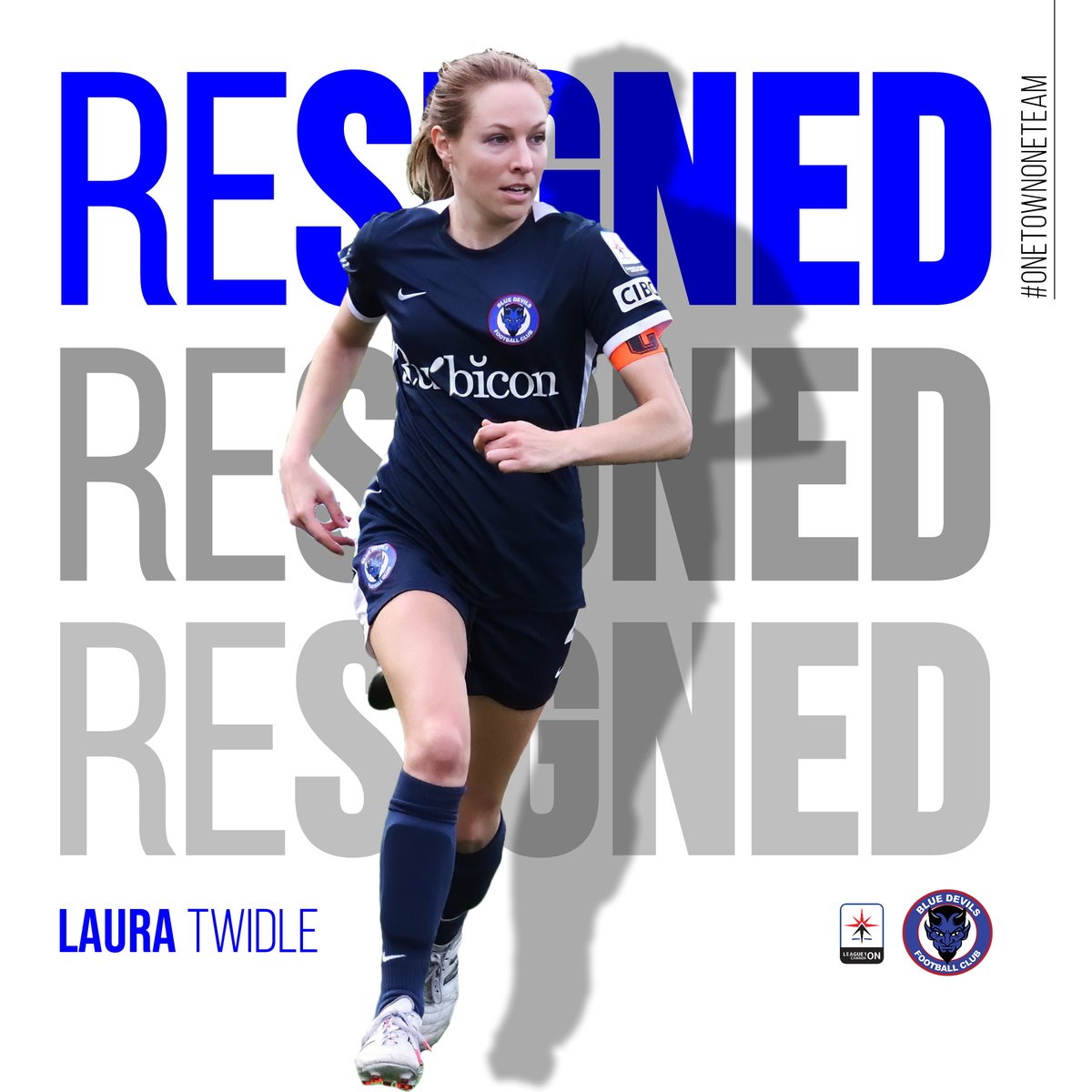 RE- SIGNED‼️
The Blue Devils Ladies Captain gives us another year! The Blue Devils are so happy to welcome perennial <a href="/L1OWomens/">League1 Ontario, Women’s Division 🇨🇦</a> All-Star Laura Twidle back for 2024!