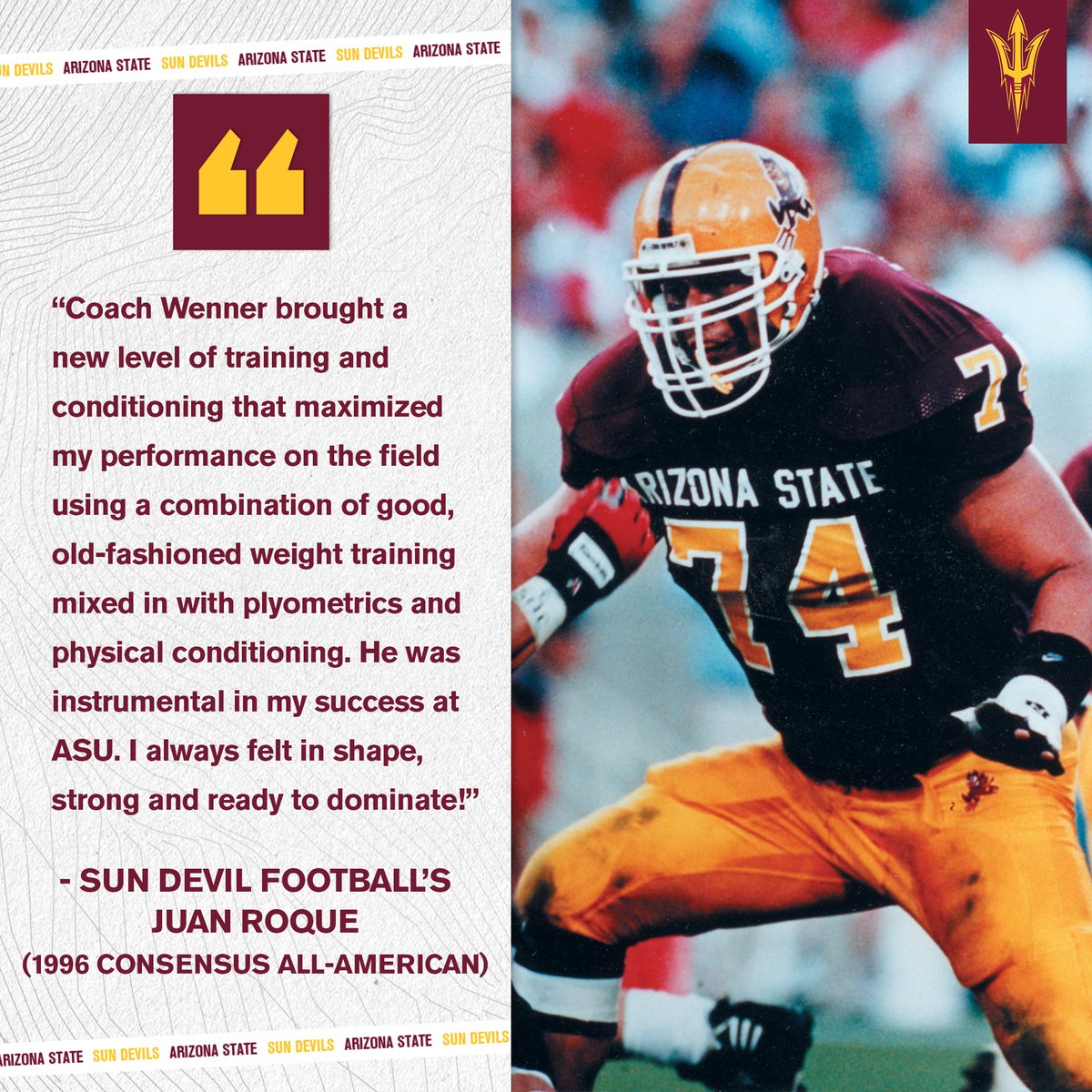 TheSunDevils's tweet photo. Congratulations to our long-time strength coach Rich Wenner on his retirement! Thank you for getting all of our athletes ready to compete at the highest level and for pushing them to be the best version they can be!
🔗 https://t.co/c1LdaE18wP
#ForksUp /// #SunDevil4Life https://t.co/PQobP541d9