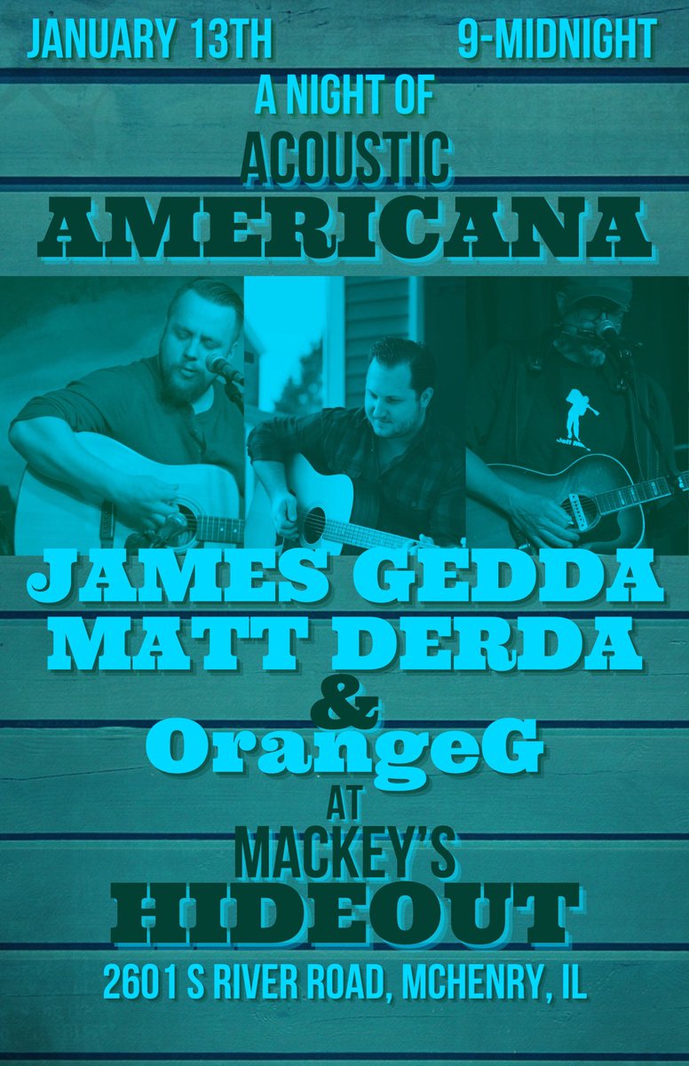 We’re gonna be doing some live #tweetcore soon!

My first show of 2024 will be with my Twitter buddies @JamesGedda & @orangegmusic! Come out to McHenry, IL to fill all your Folk desires.