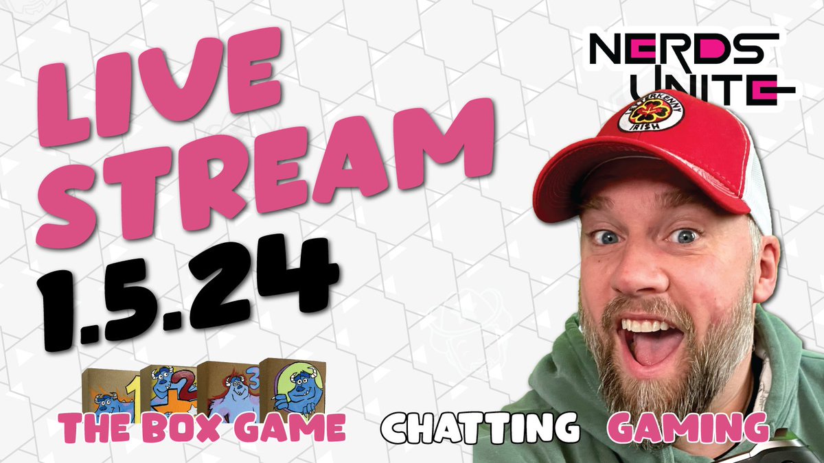 CSSully's tweet photo. Happy FriYAY!!
I'm back for another exciting LIVE stream on Twitch and YouTube, starting at 3pm PT! #NerdsUnite #TheBoxGame

🤠Twitch: https://t.co/V76yD7uZ7A 
🤠YouTube: https://t.co/algcS9nqAU https://t.co/WpylrHmlDC