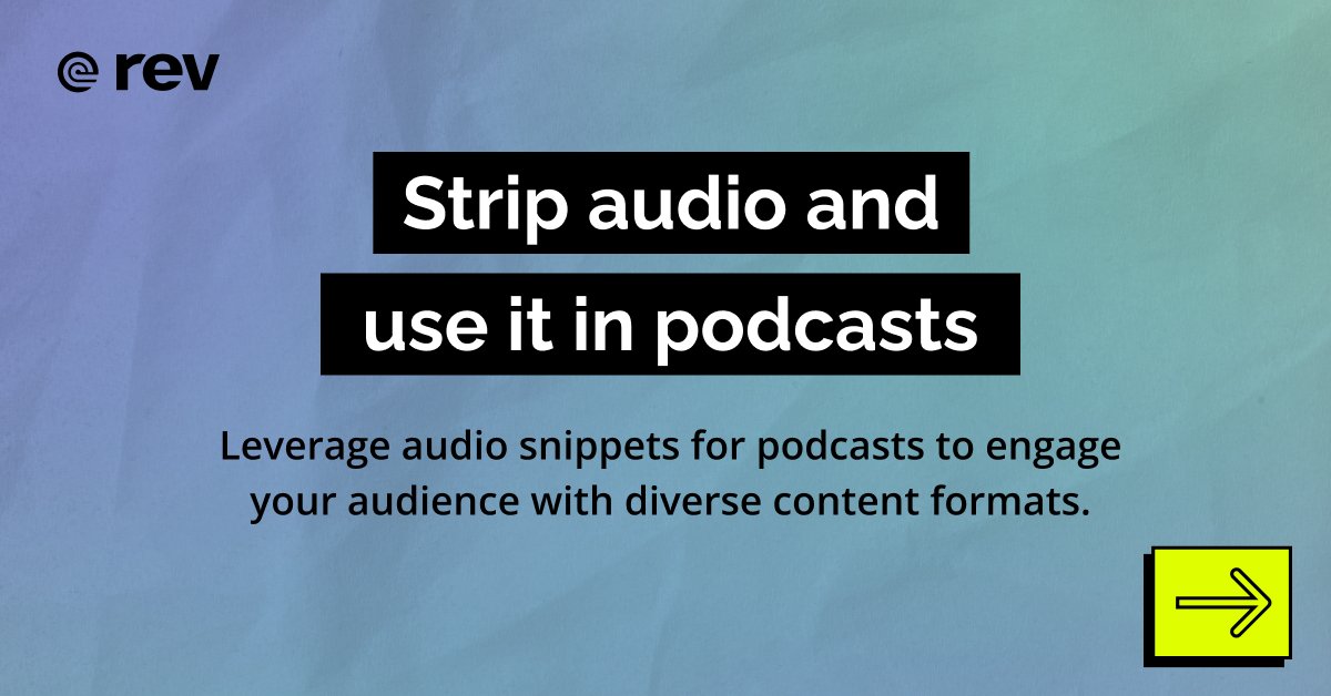 rev's tweet image. Repurposing content offers endless benefits; it not only keeps your feed active, but also eases your team&apos;s workload.

#ContentTip #ContentRepurposing