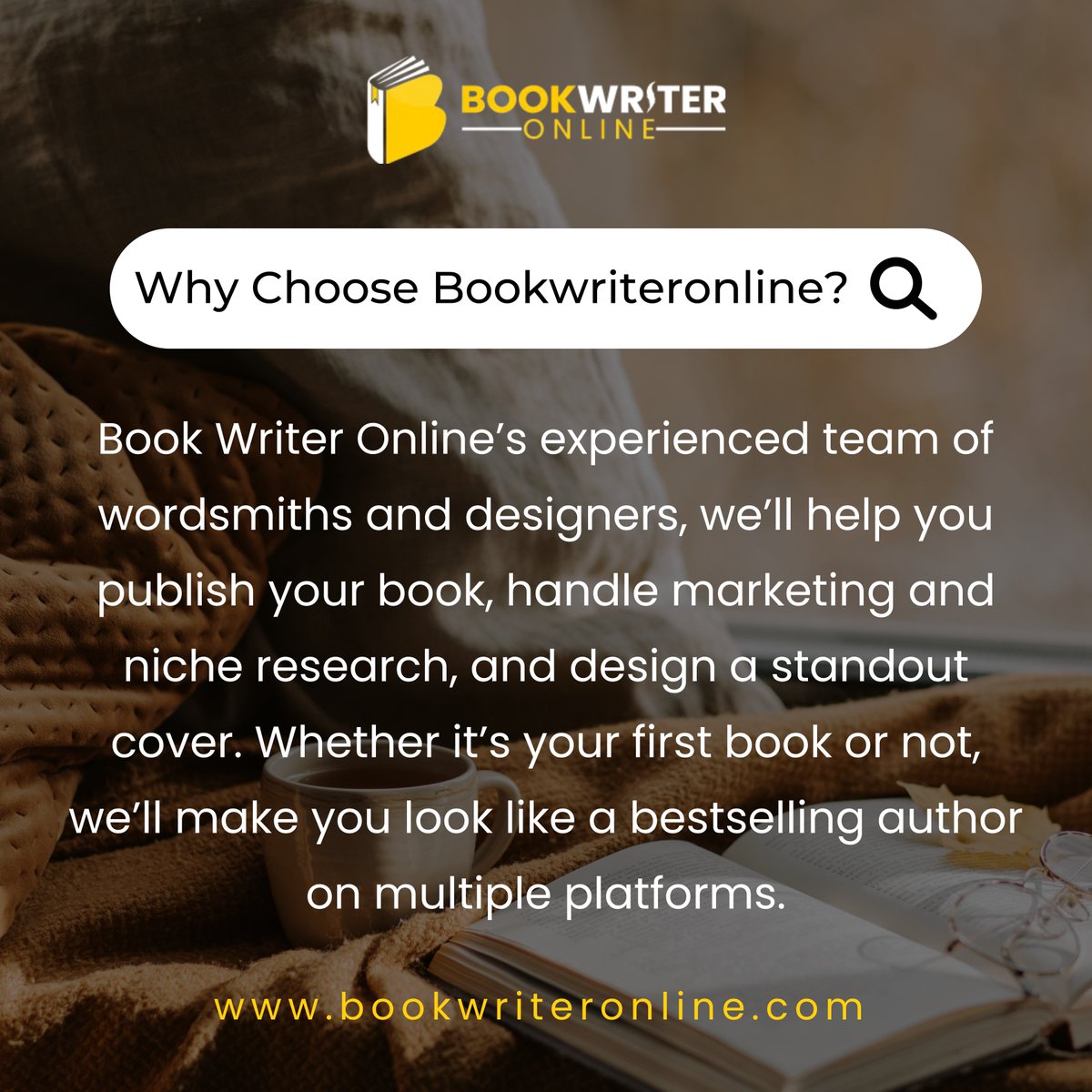 Bookwriter100's tweet photo. 1. Delivering exceptional customer service
2. Promoting literacy and a love of reading
3. Supporting authors every step of the way
4. Making self-publishing simple and stress-free.

For more info visit https://t.co/b7r5lBLSka

#bookwriteronline #FridayVibes #bookwriting https://t.co/eAv1hYgvLz