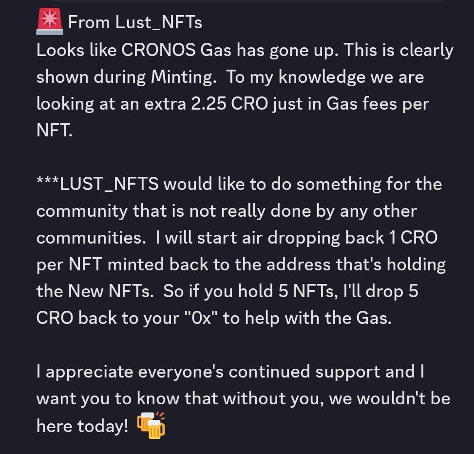 LUSTNFTs69's tweet photo. 🚨 CRO Give-back! 🚨
Mint: directly from our website:
https://t.co/TQzI036yhq https://t.co/UTFGUwsMB1