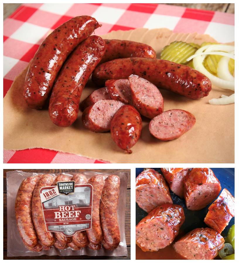 Market Special Alert! 🌟 Dive into deliciousness with our 1882 Hot Beef Sausage—12 links for just $10! 🔥 Stock up on the best from The Sausage Capital of Texas! In-Market and Online with the purchase of another item. #SouthsideMarket #OldestBBQJointInTexas #CentralTexasBBQ