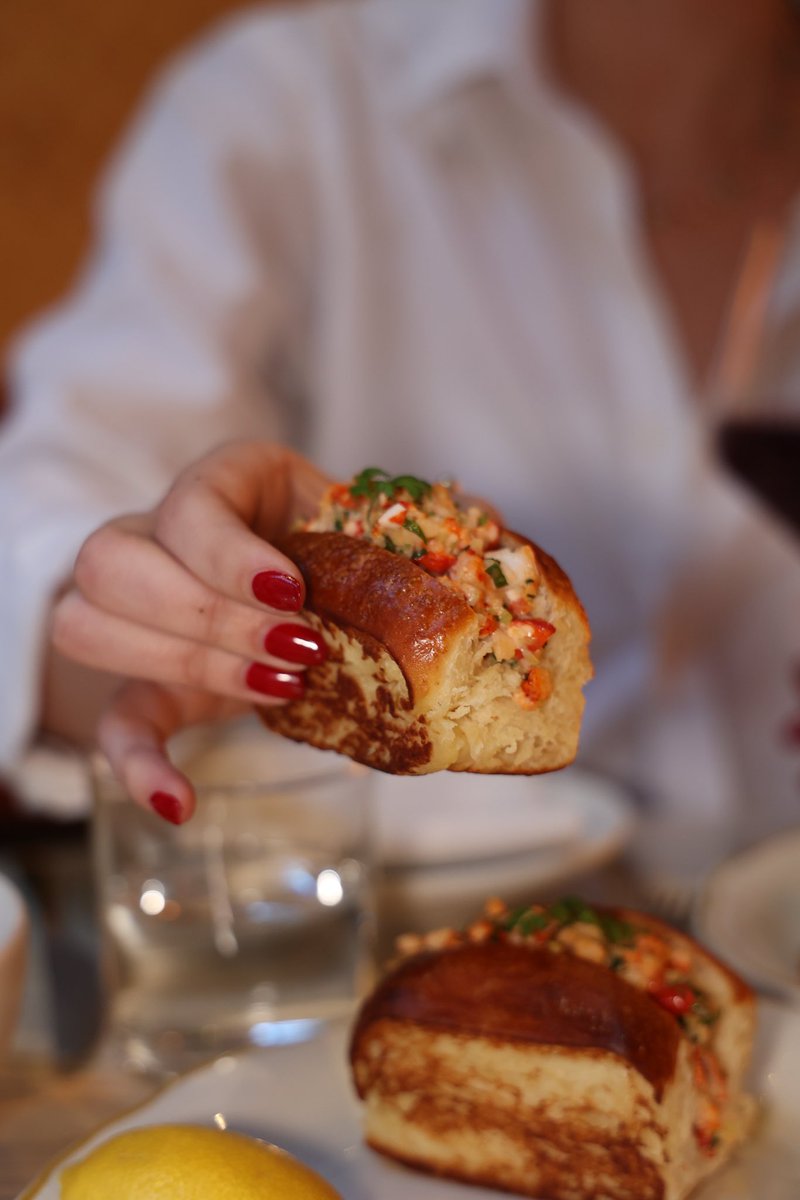 Don’t sleep on the Little Maven Mini Lobster Rolls, served New England style on warm brioche buns.