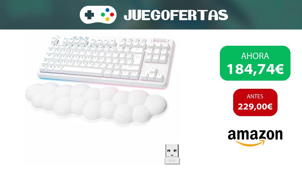 JuegofertasTG's tweet image. ¡Descubre el mundo gaming con el teclado Gaming Logitech G715 Blanco, en versión AZERTY Francés! Ahora a 184,74€. ¡Corre, es por tiempo limitado! #OfertaGaming #LogitechG715 🕹️🔥
amzn.to/3tGLa9C