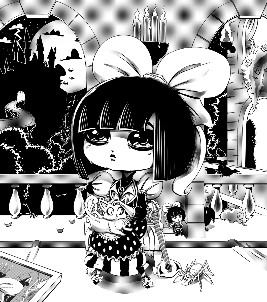 sulvstoney's tweet photo. This is my daughter, Meganne. Please say something nice about her.
#frightsters #illustration #イラスト #gothic #blackandwhite https://t.co/I3yL4S57rT