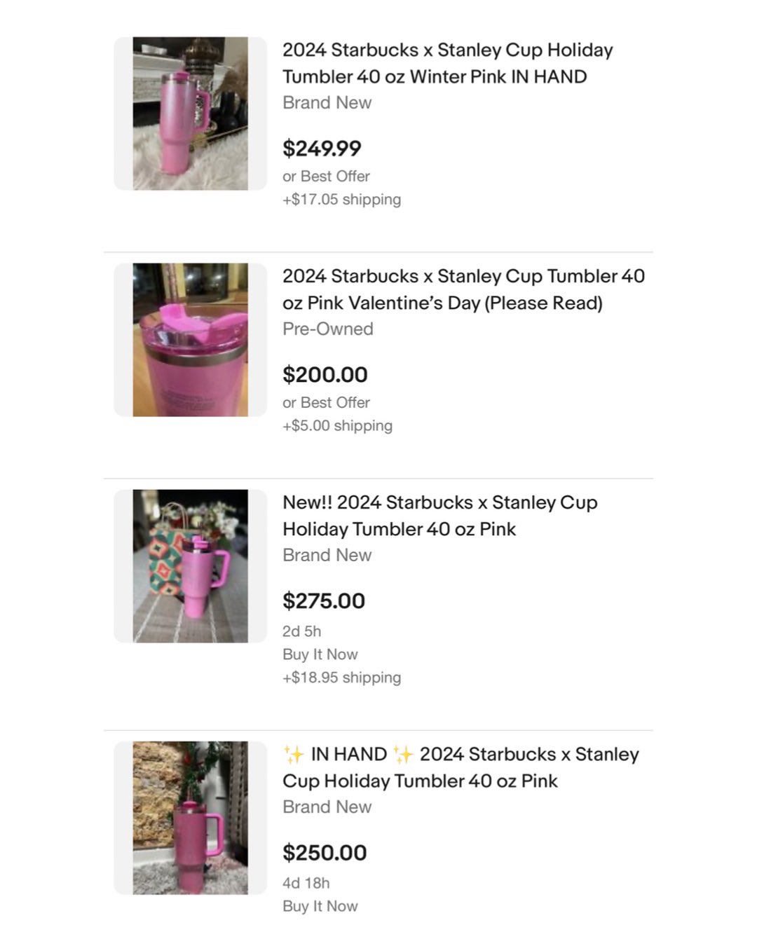 Dexerto on X: The viral Starbucks x Stanley cup is currently reselling for  over $200  / X