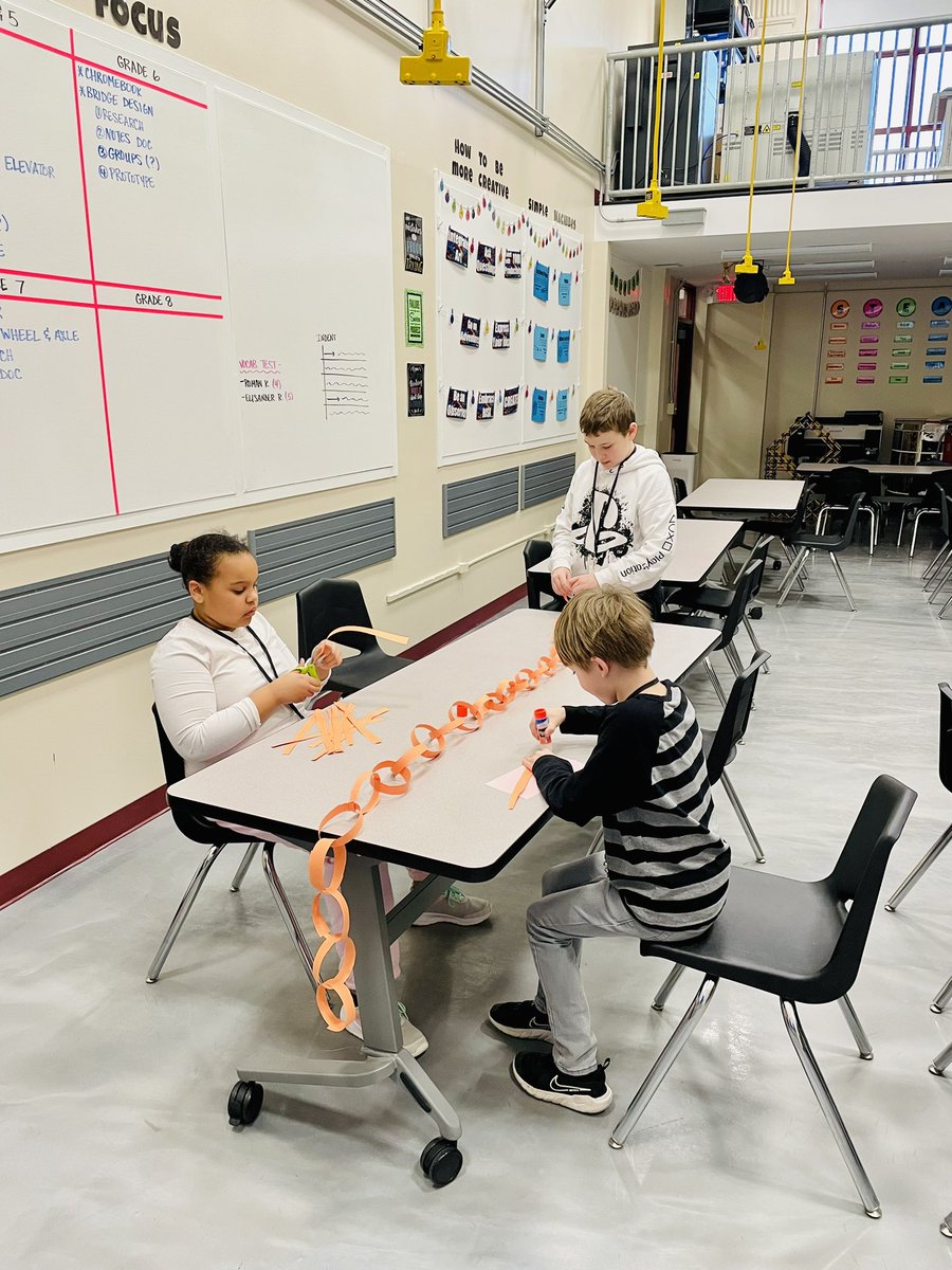 MsHughesRP's tweet photo. SC 3-5 - Team Building

The Great Chain Race - The students were challenged to create the longest chain possible following certain criteria and constraints. Furthermore, they had to work together as a team, with each student taking on an important role for the group. Awesome job! https://t.co/uEbywM9f9H
