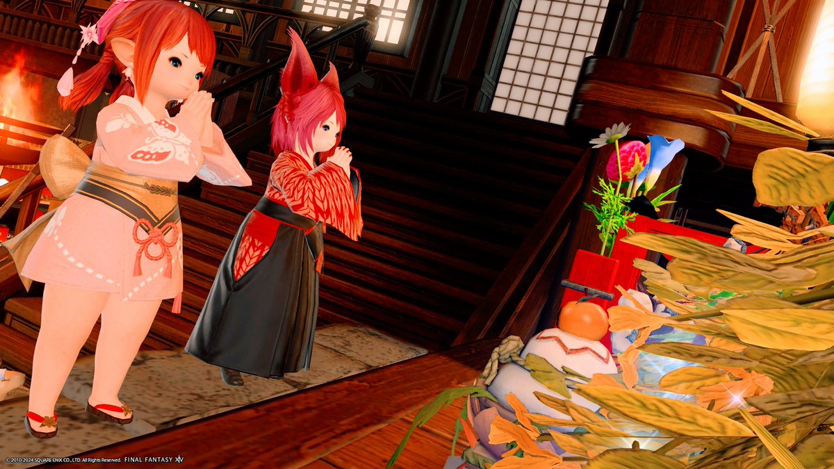 MinicoMico_14's tweet photo. おはララですっ♬(๑˃̵ᴗ˂̵)
#パンデモ神社 に初詣でに〜⛩️
まだまだ人がたくさんいましたっ😅

健康祈願、家内安全、零式踏破、仕事暇化etc

今日から三連休〜✊
リアルでもお参り行かないと〜🤗

#おはララ
#FF14 https://t.co/6FZIYc0Y4P