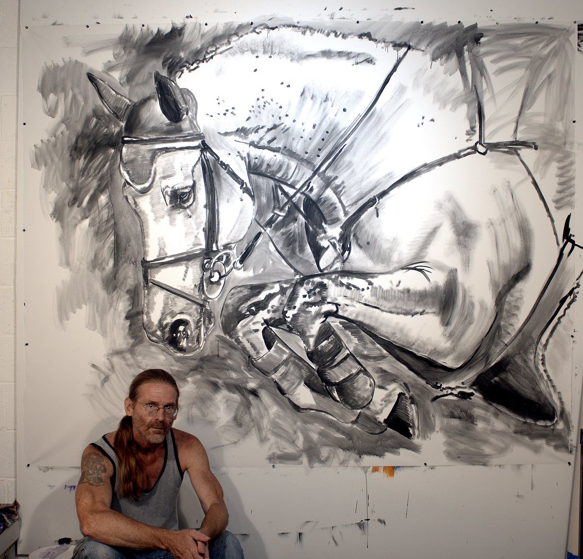 “Gestural 38” 73 x 90 inch ink and acrylic on canvas.
Available here or on my website. #ink #inked #painting #paintings #horses #equestrian #horseart #equineart #horse #equine #art #artist #artwork #artistsoninstagram #contemporaryart #animals #acrylic #inkedart #drawing