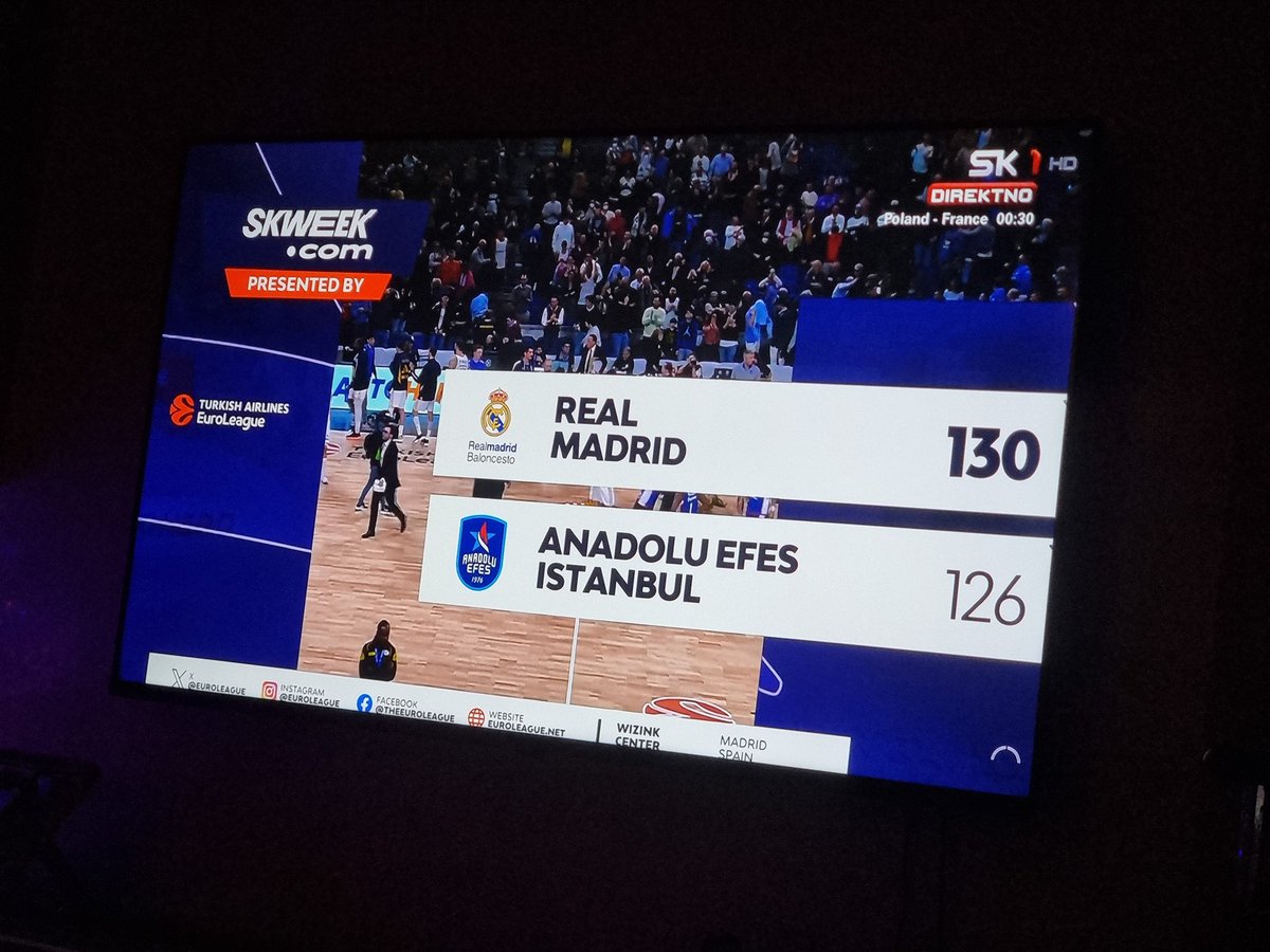 dzindranv's tweet photo. Представа за памћење. Браво! @RMBaloncesto @AnadoluEfesSK https://t.co/bKxyiw0ZH8