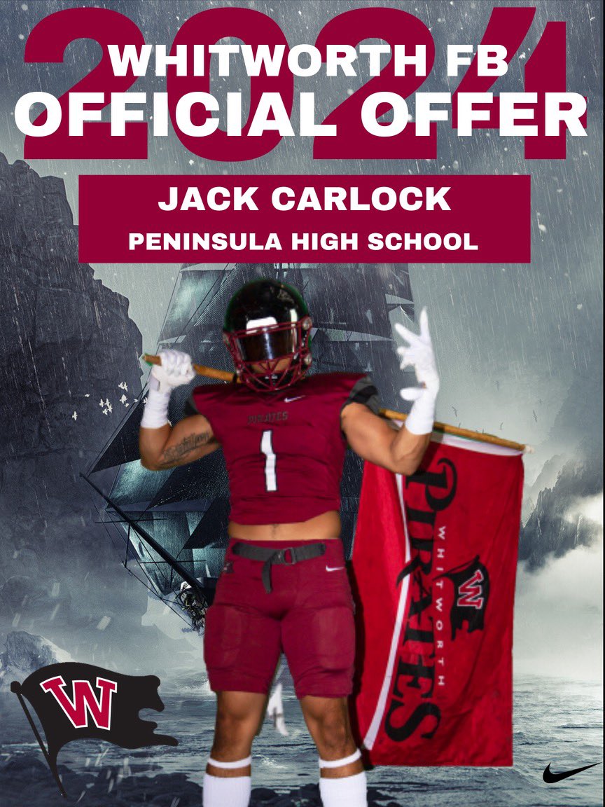 After a great call with <a href="/ian_kolste/">Ian Kolste</a> I am grateful to announce I have received an offer to continue my football career at Whitworth University!
<a href="/CoachPratz/">Pete Pratz</a> <a href="/PenHSathletes/">Coach Filkins</a>