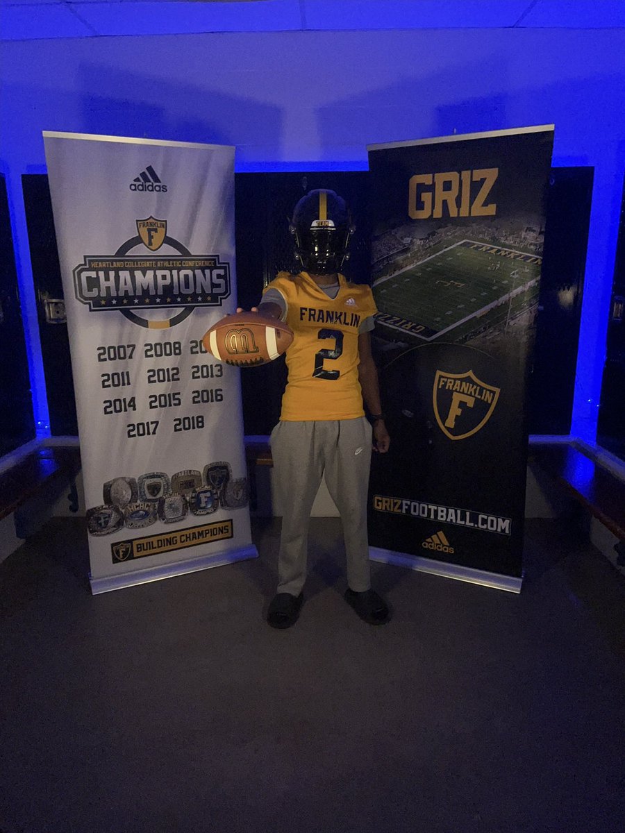 After a great visit <a href="/FCGrizFootball/">Franklin College Football</a> I am blessed to say I received an offer to Franklin College. Thank you <a href="/CoachHillGriz/">Daniel Hill</a> <a href="/AlanHensell/">Alan Hensell</a> for the wonderful visit!