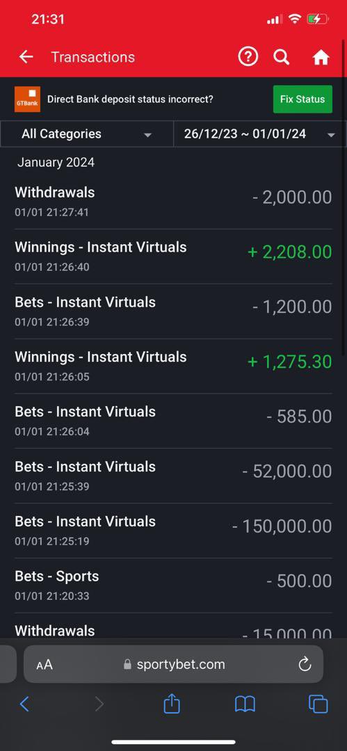 Alexander234444's tweet photo. @SportyBet @SportyBetNG my guy mistakenly deposit 200k to his sportybet and wanted to withdraw next thing history claimed he played virtual 200k how? Next thing his account was banned https://t.co/D7ajvgsii3