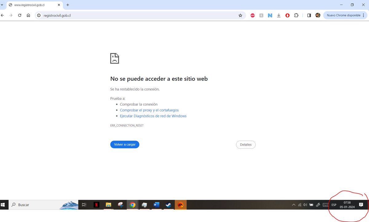 ziitha1's tweet photo. @RegCivil_Chile sigue caído... cuando se puede esperar que vuelva a funcionar???? https://t.co/DFozxhbNNK