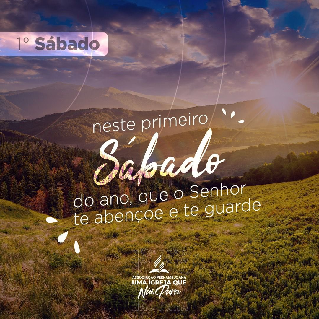 🟦 Que neste primeiro sábado de 2024 as bençãos do Senhor sejam abundantes em nossa vida e na de nossos familiares!!! 🛐
#PrimeiroDeus #APeUmaIgrejaQueNaoPara