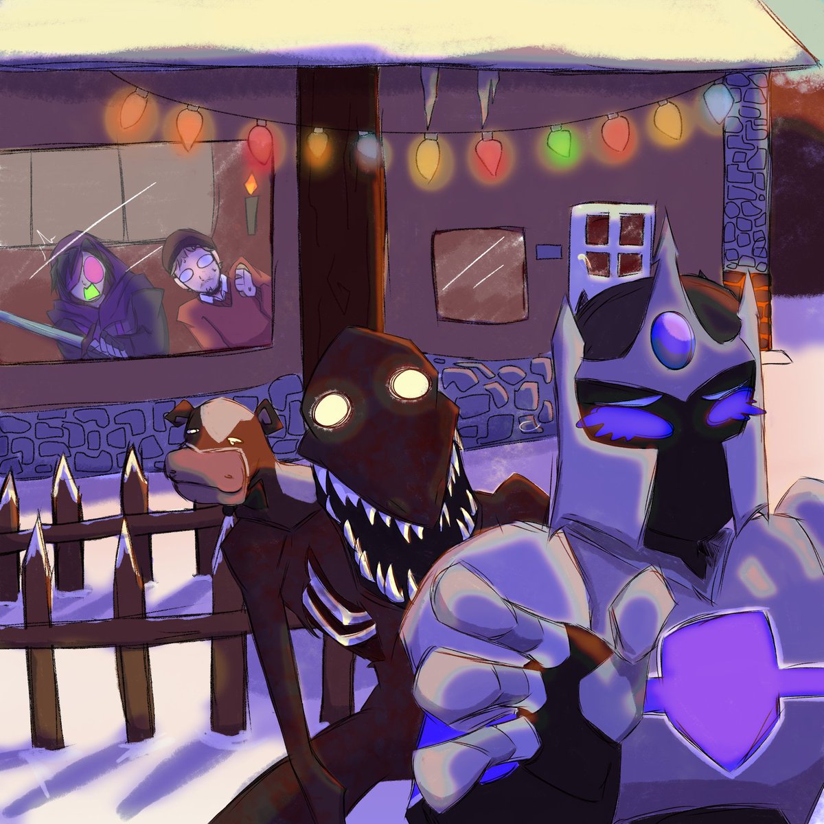 Wanted to share some fanart by <a href="/_Ronkie_/">Ronkey</a> on the Holiday Winter Wilderness Survival Simulation, that I did with <a href="/OkRobertt/">OkRobert</a>, <a href="/ForgeLabs/">Sean - Forge Labs</a>, and <a href="/Unsorted_Guy/">unsorted guy | Kim</a>.

I had a blast doing the series, and it was well received across the board for all of us! Love seeing this kind of stuff!