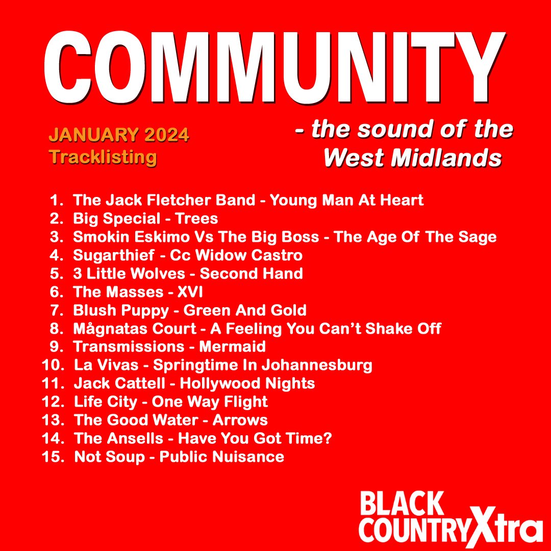So there we have it. The first Community show of 2024, featuring... @jackfband @BIGSPECIAL_ @smokin_eskimo @sugarthiefuk @3LittleWolves1 @themasses @blushpuppyband @La_Vivas_ @JCattellMusic @thegoodwater @TheAnsellsBand Now available on demand via the BCR Xtra App.