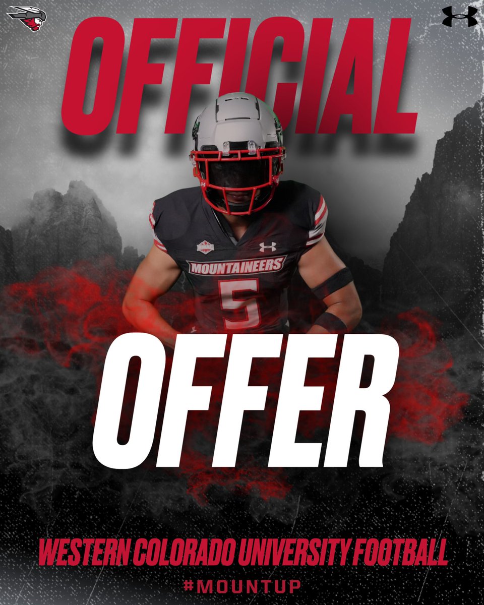 ConnorTrinca's tweet photo. After a great conversation with @Jas_Bains_12 I’m blessed to receive an offer from my home state at Western Colorado University! Sco Mountaineers‼️‼️🏔️ @NMBlackTornado @MountaineerFB @CoachVaigafa @PrepRedzoneOR @BrandonHuffman @JordanJ_  @NickFarman55 https://t.co/PmEbOJ5RcB