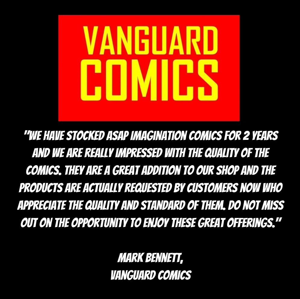 We want to say a MASSIVE thanks to <a href="/VanguardComics/">Vanguard Comics</a> for this amazing testimonial! Thrilled with that.