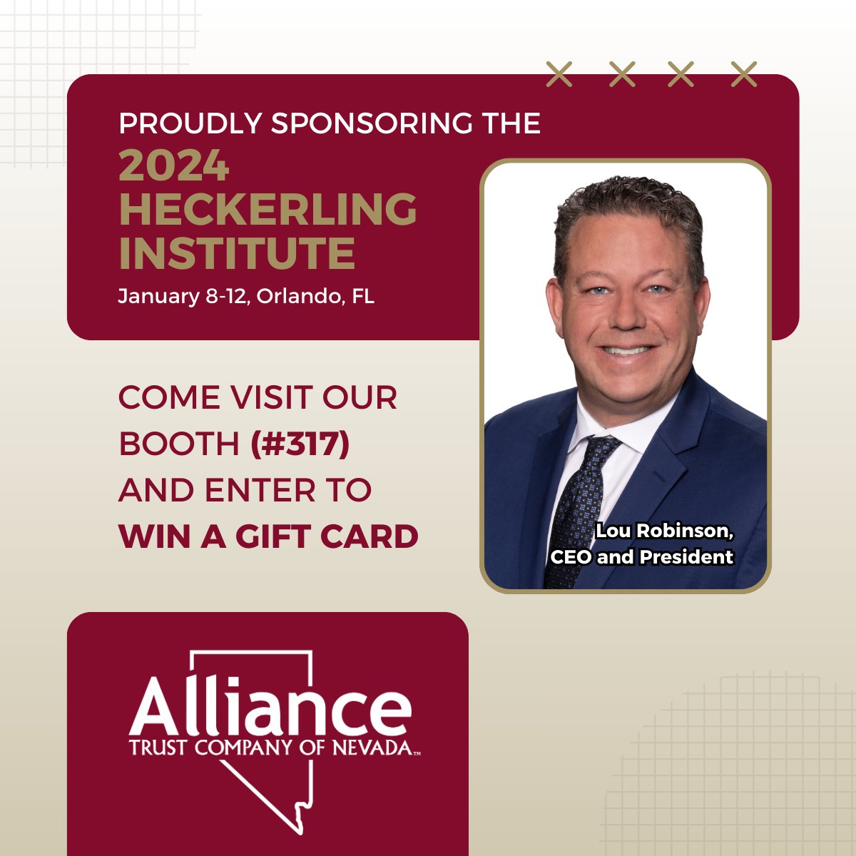 🌟 Alliance is all set for the Heckerling Institute next week! Swing by booth 317 for a chance to win a gift card while learning more about the benefits Nevada situs offers. We'll see you there!