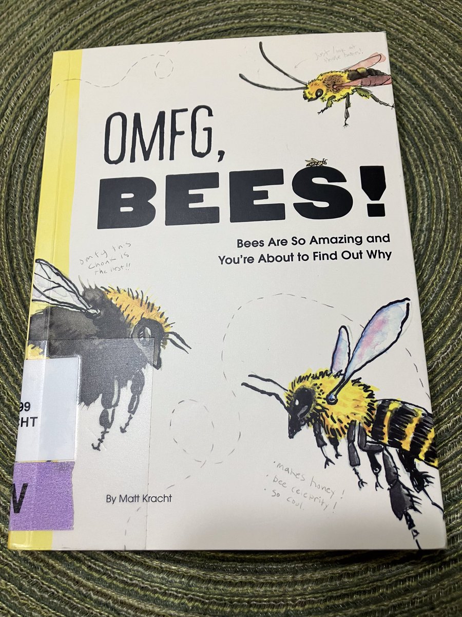 The book I needed when my school library had a working bee hive in it! Excited to find this gem on the New Book shelf in the @ChasCoLibrary. @mkracht