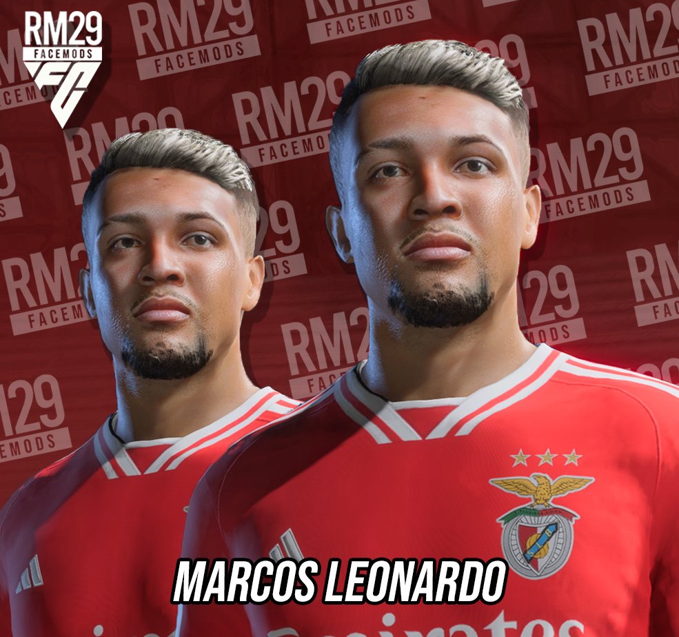 Renan_RM29's tweet photo. 🚨 [FC24] NEW FACE! 🚨

🇧🇷 MARCOS LEONARDO (🇵🇹 SL Benfica)

💥Available in 2 IDs: FCMANIA e FIFER Realism Mod

🔓Be a patron to get this and many others facemods! You can also get it individually on Patreon/BMC or DM me.

🚨LINK IN BIO!🚨

#EAFC24 #fifafaces #fifamods #RM29faces https://t.co/aklSykZMqX