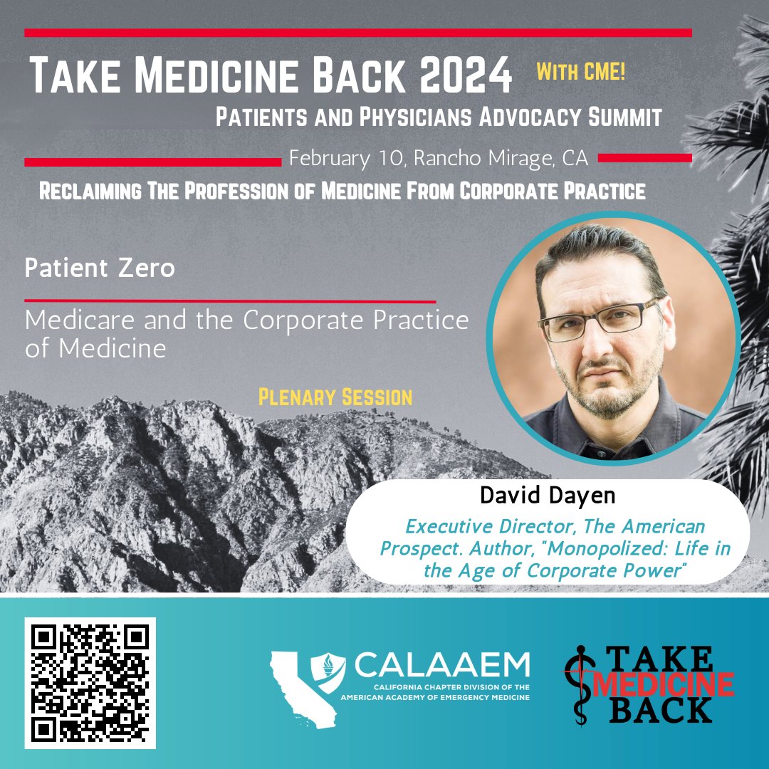 Take Medicine Back (@takemedback) on Twitter photo Come join us in Palm Springs, CA for the national Take Medicine Back Advocacy Summit to end #CPoM including a plenary session with <a href="/ddayen/">David Dayen</a>, executive director of <a href="/TheProspect/">The American Prospect</a> for a health policy roundtable on "Patient Zero: Medicare & Corporate Medicine"
prospect.org/health/2023-08… Come join us in Palm Springs, CA for the national Take Medicine Back Advocacy Summit to end #CPoM including a plenary session with <a href="/ddayen/">David Dayen</a>, executive director of <a href="/TheProspect/">The American Prospect</a> for a health policy roundtable on "Patient Zero: Medicare & Corporate Medicine"
prospect.org/health/2023-08…