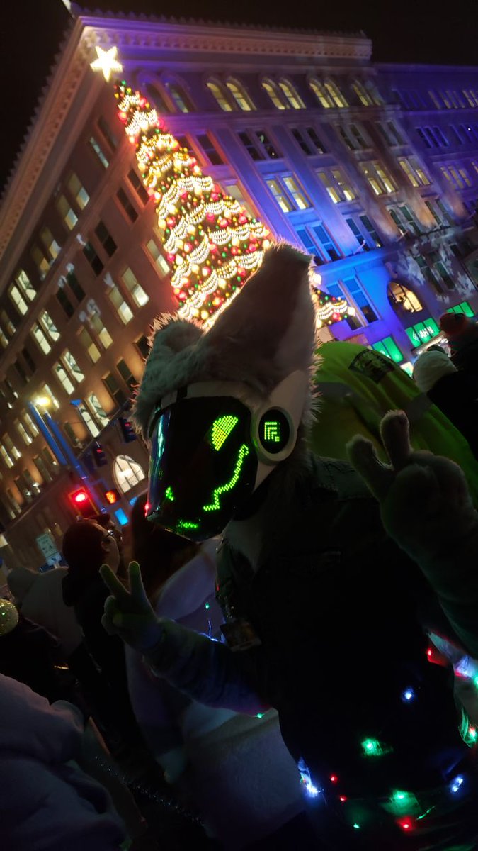 ModemBeeps's tweet photo. We had a great time at #FirstNightPGH! Thanks for letting us walk in the parade! And everyone we talked to was very cool, Pittsburgh is great π#FursuitFriday https://t.co/zDy3r8lAFM